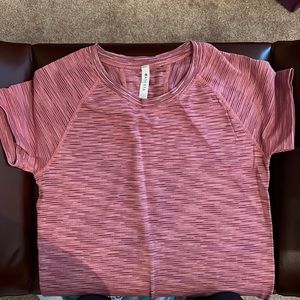 Pink, short sleeve Athleta performance top